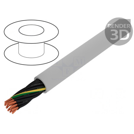 Cablu neecranat JZ-500-PUR 18G0,5mm2 300/500V Gri | Electronic-mag.ro | Componente Electronice