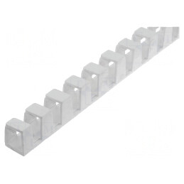 Canal de cablu flexibil alb 0,5m polipropilenă UL94V-0 | Electronic-mag.ro | Componente Electronice