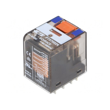 Releu Electromagnetic 4PDT 24VDC 6A | Electronic-mag.ro | Componente Electronice