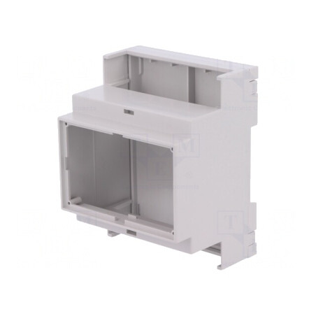 Carcasă pentru Șină DIN 90x71,2x53mm PPO Gri | Electronic-mag.ro | Componente Electronice