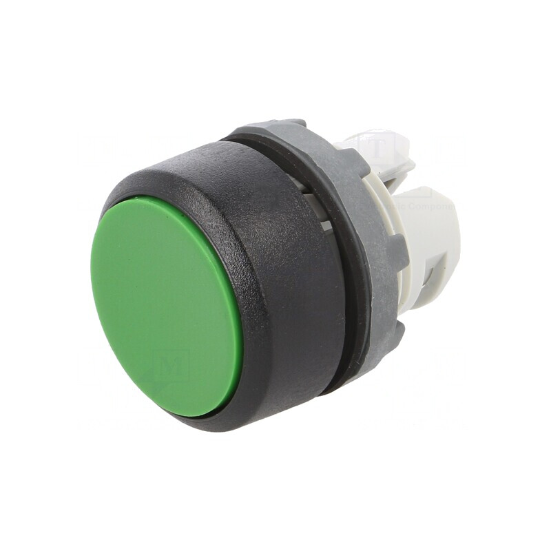 Comutator Buton Apăsare 22mm Verde | Electronic-mag.ro | Componente Electronice