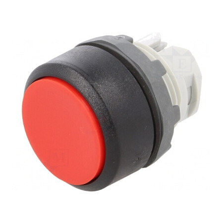 Comutator roșu 22mm cu acționare prin apăsare | Electronic-mag.ro | Componente Electronice