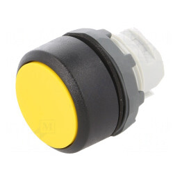 Comutator cu apăsare 22mm galben | Electronic-mag.ro | Componente Electronice