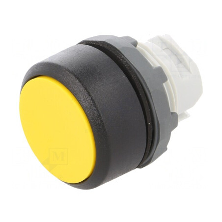 Comutator cu apăsare 22mm galben | Electronic-mag.ro | Componente Electronice