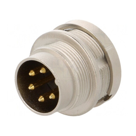 Conector M16 Soclu 5 PIN 250V IP68 | Electronic-mag.ro | Componente Electronice