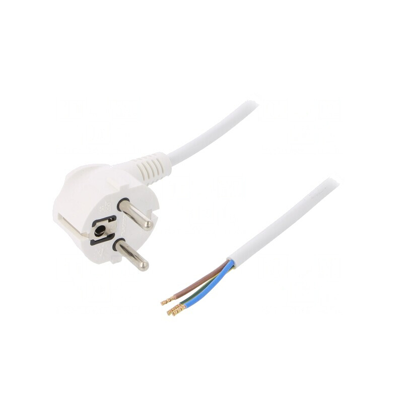 Cablu Electric 3x1mm² PVC Alb 3m 16A 250V | Electronic-mag.ro | Componente Electronice Cablu Electric 3x1mm² PVC Alb 3m 16A 250V | Electronic-mag.ro | Componente Electronice