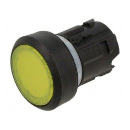 Comutator cu Apăsare 22mm Galben | Electronic-mag.ro | Componente Electronice