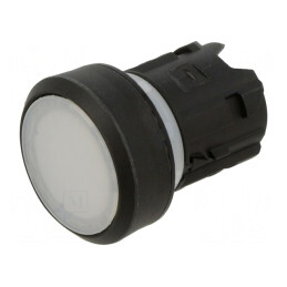 Comutator Alb Plat 22mm Acționat prin Apăsare | Electronic-mag.ro | Componente Electronice