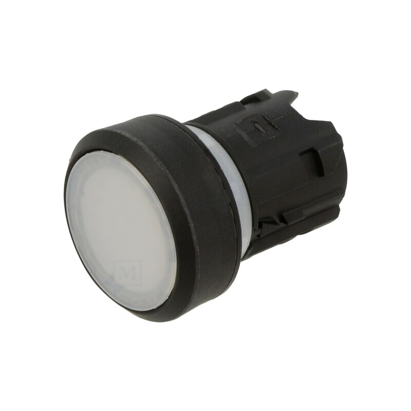 Comutator Alb Plat 22mm Acționat prin Apăsare | Electronic-mag.ro | Componente Electronice