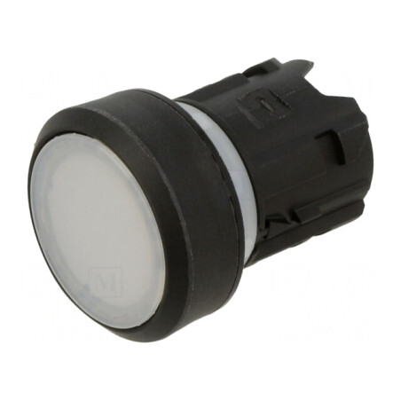 Comutator Alb Plat 22mm Acționat prin Apăsare | Electronic-mag.ro | Componente Electronice