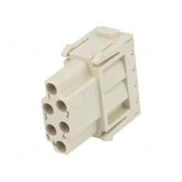 Conector HDC Mamă Han-Modular 6PIN fără Contacte | Electronic-mag.ro | Componente Electronice