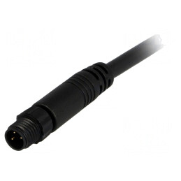 Conector M8 1m 3-Pin Drept Cu Cabluri | Electronic-mag.ro | Componente Electronice