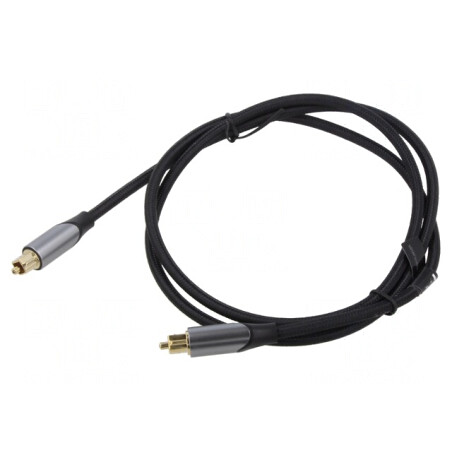 Cablu Toslink Mufă Aurit Negru 3m | Electronic-mag.ro | Componente Electronice