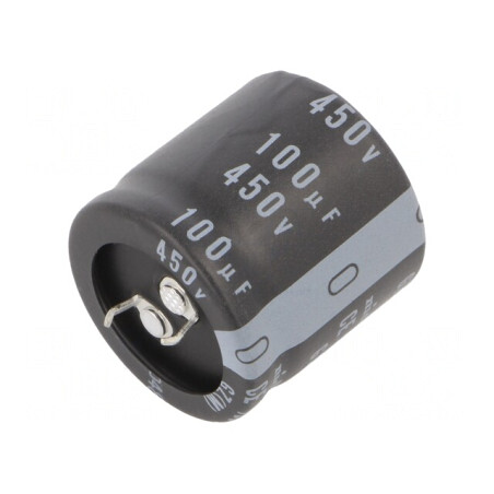 Condensator Electrolitic SNAP-IN 100uF 450V Ø30x30mm ±20% | Electronic-mag.ro | Componente Electronice