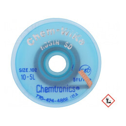 Bandă Dezlipit Fără Halogenuri cu Colofoniu 2,54mm | Electronic-mag.ro | Componente Electronice