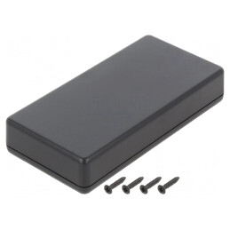 Carcasă Universală ABS Neagră 65x130x25.6mm | Electronic-mag.ro | Componente Electronice