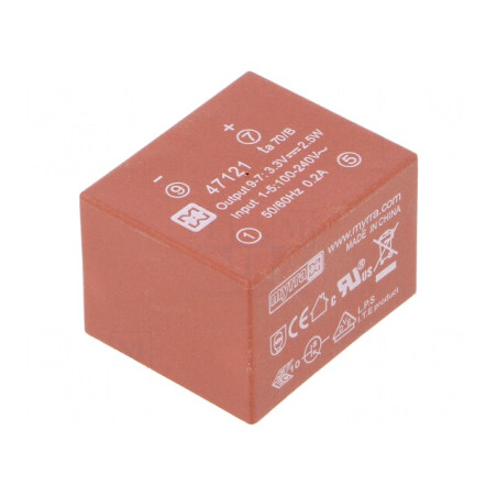 Convertor AC/DC 2.5W 85-265VAC 3.3VDC | Electronic-mag.ro | Componente Electronice