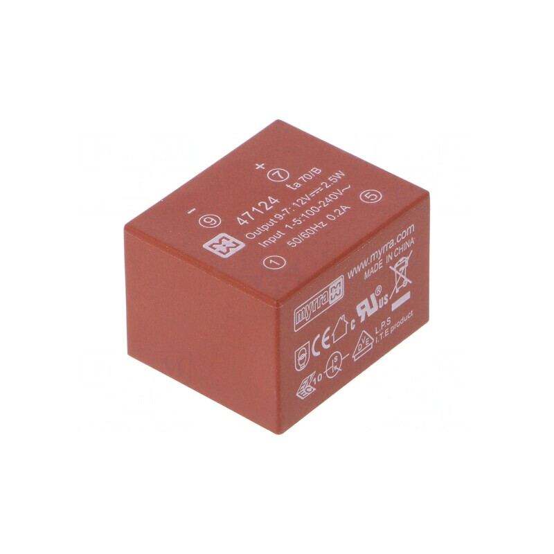Convertor AC/DC 2.5W 12VDC | Electronic-mag.ro | Componente Electronice