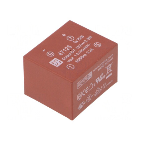 Convertor AC/DC 2.5W 15VDC | Electronic-mag.ro | Componente Electronice