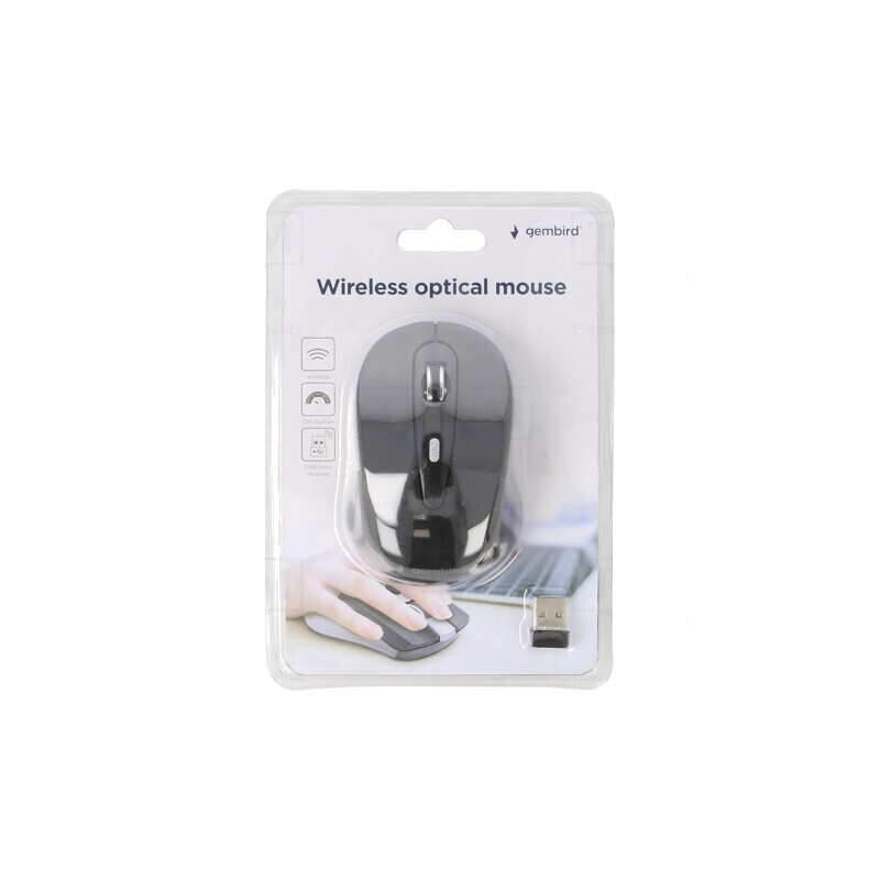 Mouse optic wireless USB negru 6 butoane 10m | Electronic-mag.ro | Componente Electronice Mouse optic wireless USB negru 6 butoane 10m | Electronic-mag.ro | Componente Electronice