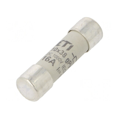 Siguranță gPV 16A 1000VDC cilindrică 10,3x38mm | Electronic-mag.ro | Componente Electronice