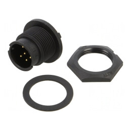 Conector Circular Soclu 6 PIN Baionetă | Electronic-mag.ro | Componente Electronice