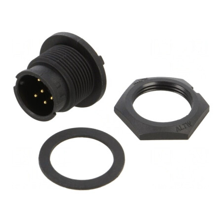 Conector Circular Soclu 6 PIN Baionetă | Electronic-mag.ro | Componente Electronice