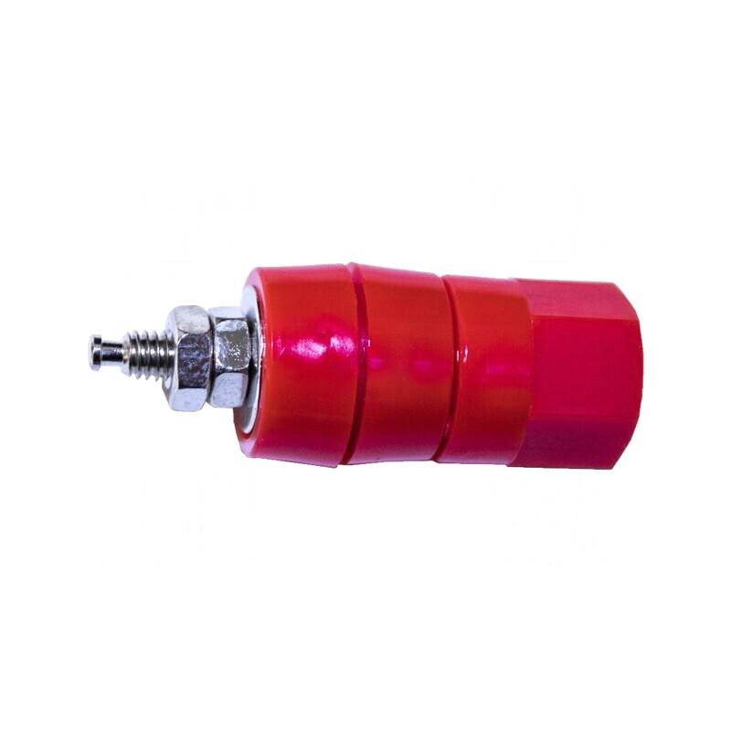 Clemă de laborator roşie 15A 41mm | Electronic-mag.ro | Componente Electronice