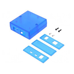 Carcasă calculator albastru semitransparent ABS