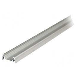 Profil LED Aluminiu Anodizat 2m SURFACE10 Natural | Electronic-mag.ro | Componente Electronice