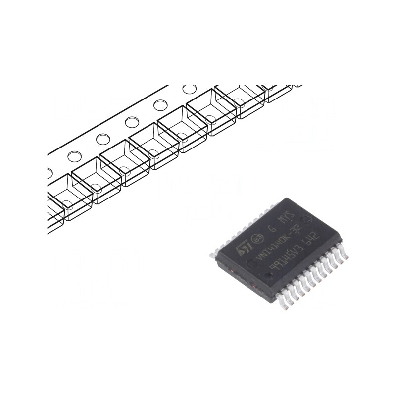 Power Switch High-Side 1A 4-Channel SMD PowerSSO24 | Electronic-mag.ro | Componente Electronice