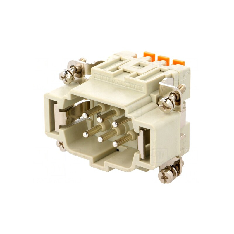 Conector HDC 6 PIN 16A CSH Tată | Electronic-mag.ro | Componente Electronice