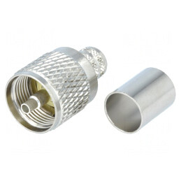 Mufă UHF Tată Drept Crimpat pe Cabluri KX13 RG214 | Electronic-mag.ro | Componente Electronice