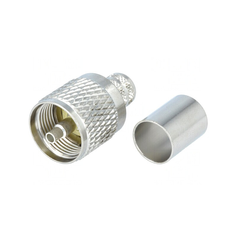 Mufă UHF Tată Drept Crimpat pe Cabluri KX13 RG214 | Electronic-mag.ro | Componente Electronice