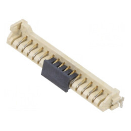Conector de margine 17 pini 2,54mm aurit SMT | Electronic-mag.ro | Componente Electronice