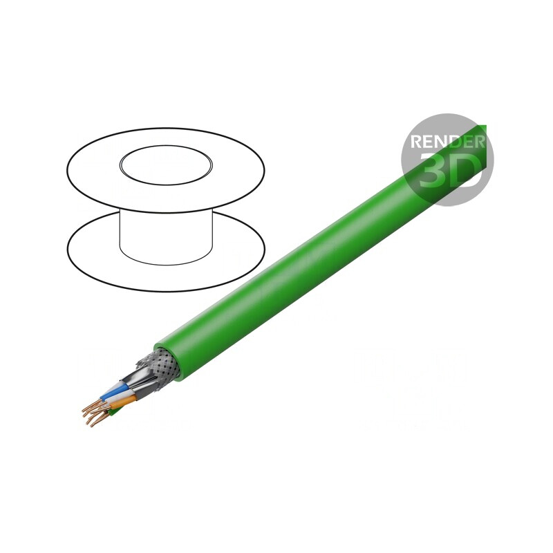 Cablu ETHERLINE Cat.7 S/FTP PVC Verde | Electronic-mag.ro | Componente Electronice Cablu ETHERLINE Cat.7 S/FTP PVC Verde | Electronic-mag.ro | Componente Electronice