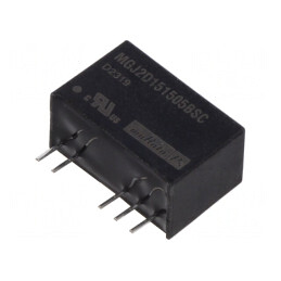 Convertor DC/DC 2W 15V la 15V/-5V SIP THT | Electronic-mag.ro | Componente Electronice