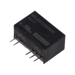 Convertor DC/DC 2W 15V la 20VDC/-5VDC SIP THT | Electronic-mag.ro | Componente Electronice
