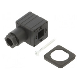 Fișă de Contact Bobină Neagră 230V IP65 | Electronic-mag.ro | Componente Electronice