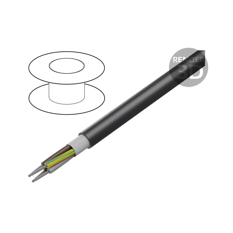 Cablu Electric Negru 4G0,75mm2 HELUTHERM 145 MULTI | Electronic-mag.ro | Componente Electronice