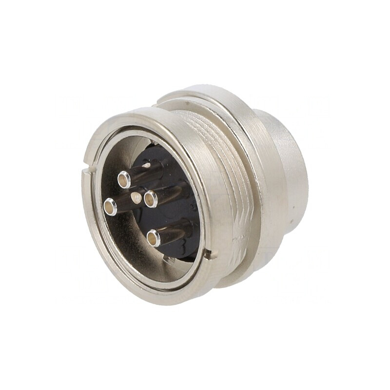 Conector M16 Soclu Tată 4-PIN 6A 150V Drept IP40 | Electronic-mag.ro | Componente Electronice