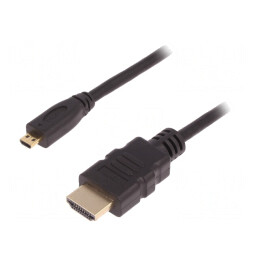Cablu HDMI 1.4 Micro HDMI 3m Negru | Electronic-mag.ro | Componente Electronice