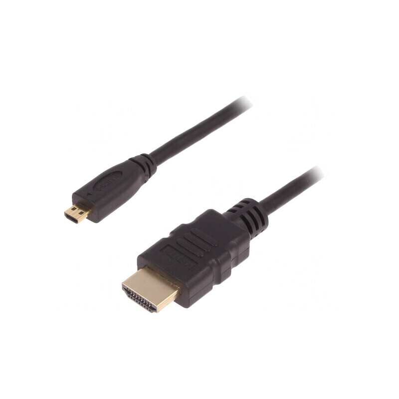 Cablu HDMI 1.4 Micro HDMI 3m Negru | Electronic-mag.ro | Componente Electronice