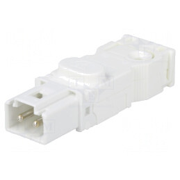 Mufă Tată Albă 025 | Electronic-mag.ro | Componente Electronice