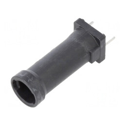 Clemă Siguranțe THT 5x20mm 6,3A Neagră | Electronic-mag.ro | Componente Electronice