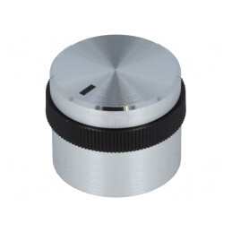 Buton rotativ cu indicator Ø 6mm aluminiu și plastic | Electronic-mag.ro | Componente Electronice