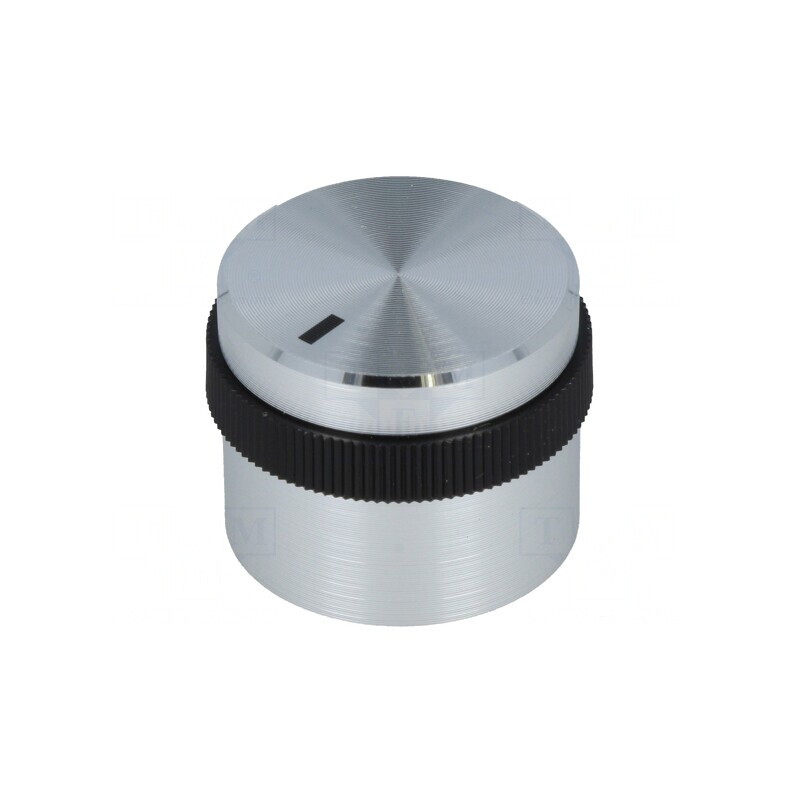 Buton rotativ cu indicator Ø 6mm aluminiu și plastic | Electronic-mag.ro | Componente Electronice