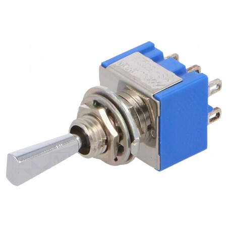 Comutator Basculant 3 Pozitii ON-OFF-(ON) 6A 125VAC | Electronic-mag.ro | Componente Electronice