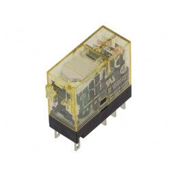 Releu Electromagnetic DPDT 24VDC 8A | Electronic-mag.ro | Componente Electronice