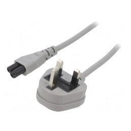Cablu de alimentare alb 1,5m IEC C19 la NEMA 5-15 3x14AWG
